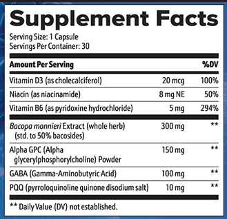 Neuro-Thrive-Supplement facts